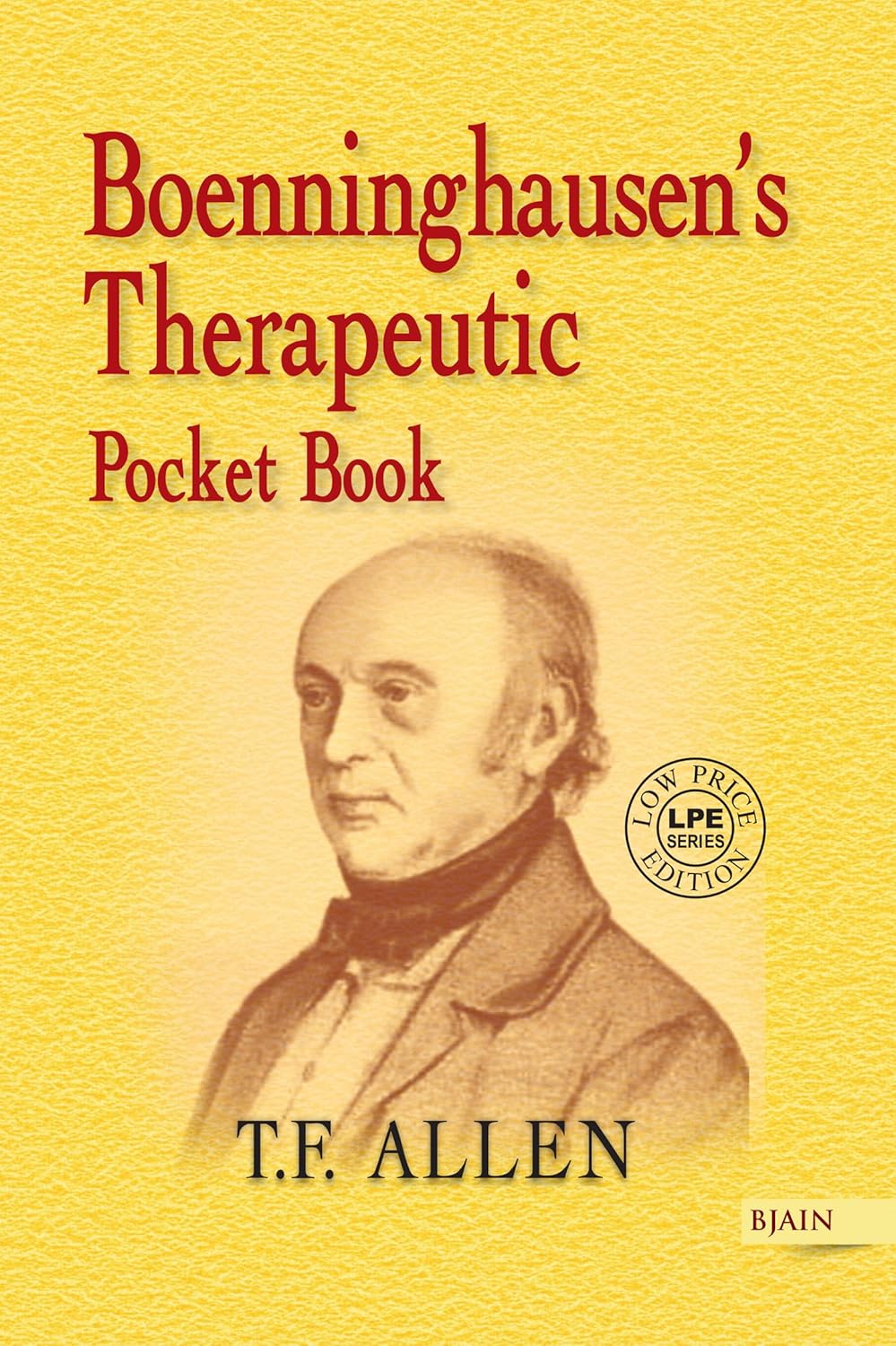 By Dr Timothy Field Allen Boenninghausens Thera. Pocket Book