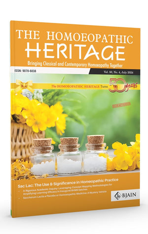 The Homoeopathic Heritage July 2024 Issue
