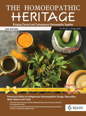 THE HOMOEOPATHIC HERITAGE - Bringing Classical and Contemporary Homoeopathy Together (October 2024)