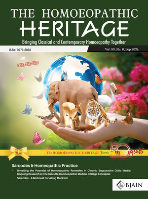 THE HOMOEOPATHIC HERITAGE - Bringing Classical and Contemporary Homoeopathy Together (SEPTEMBER 2024)