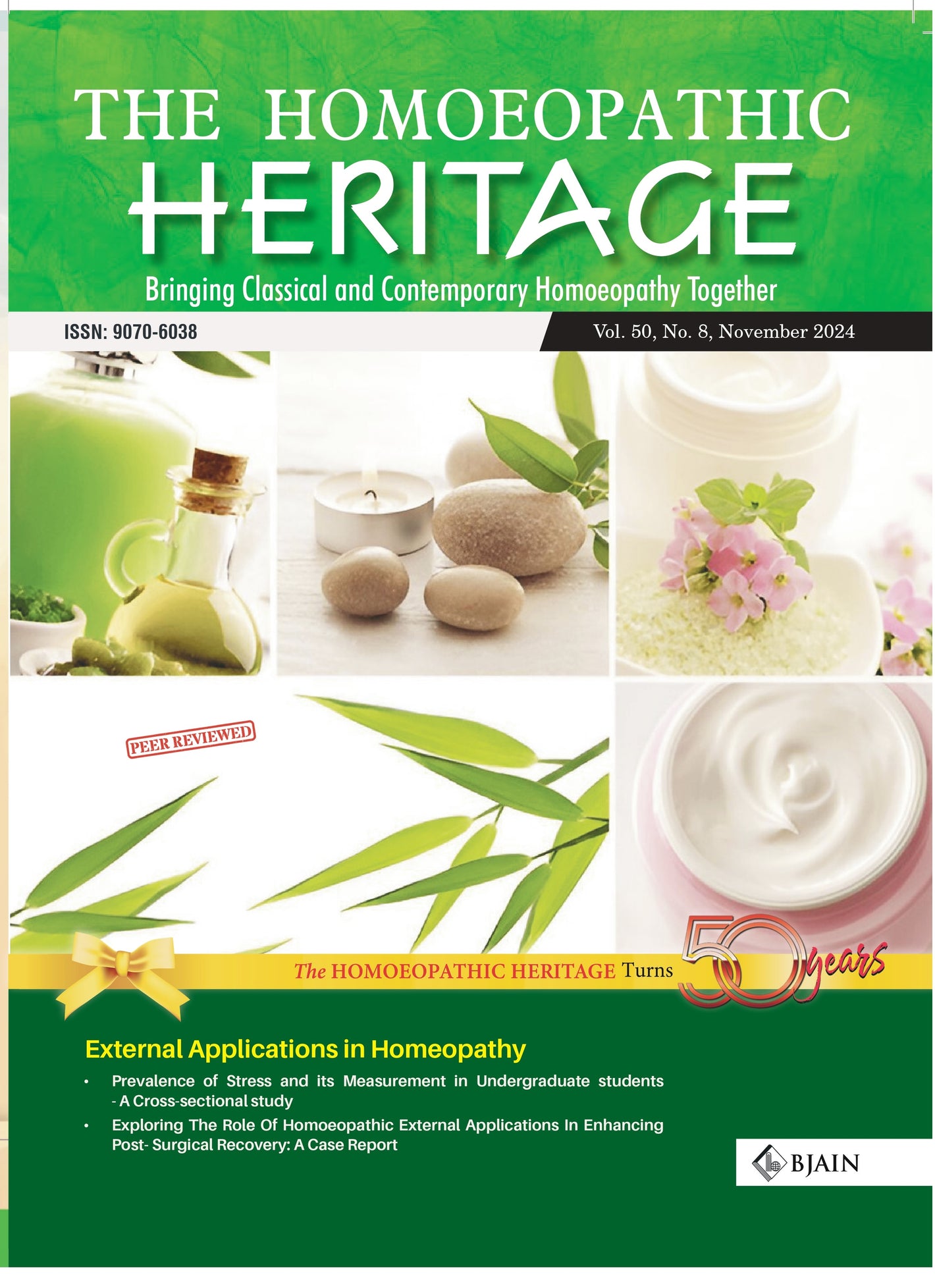 The Homoeopathic Heritage (NOVEMBER 2024)