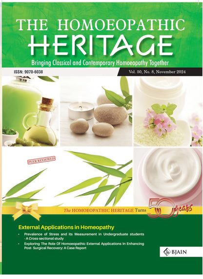 The Homoeopathic Heritage (NOVEMBER 2024)