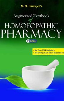 Augmented Textbook of Homoeopathic Pharmacy - 3rd Revised Edition