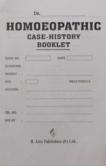 Homeopathic Case History Booklet